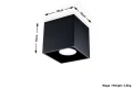 Plafon QUAD 1 Czarny