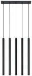 Lampa wisząca Sollux PASTELO 5 czarna 5xG9 wys.90cm