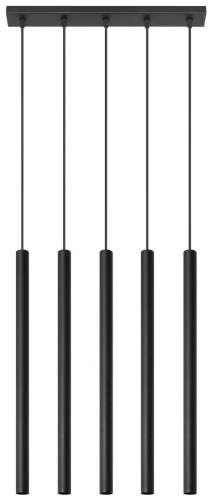 Lampa wisząca PASTELO 5 czarna 5xG9 wys.90cm