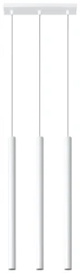Lampa wisząca Sollux PASTELO 3 biała G9 wys.90cm