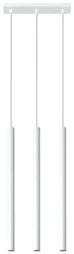 Lampa wisząca Sollux PASTELO 3 biała G9 wys.90cm
