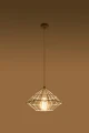 Lampa wisząca UMBERTO biała 1xE27 wys.120cm