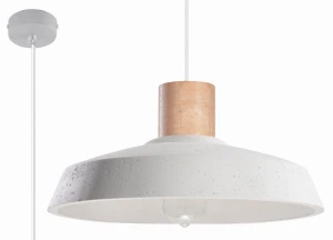 Lampa wisząca Sollux AFRA szara E27 wys.115cm