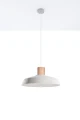 Lampa wisząca Sollux AFRA szara E27 wys.115cm