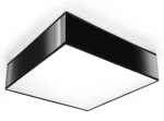 Plafon Sollux HORUS czarny E27 szer.35cm