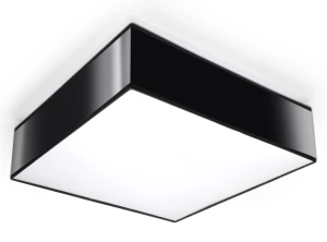 Plafon Sollux HORUS czarny E27 szer.35cm