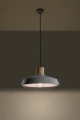 Lampa wisząca Sollux AFRA szara E27 wys.115cm