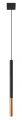 Lampa wisząca MOZAICA 1 czarna/miedź 1xG9 wys.100cm