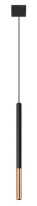 Lampa wisząca Sollux MOZAICA 1 czarna/miedź 1xG9 wys.100cm