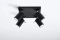 Plafon RING 4 czarny GU10 szer.25cm