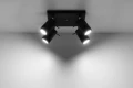 Plafon RING 4 czarny GU10 szer.25cm