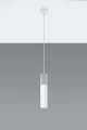 Lampa wisząca BORGIO 1 biała GU10 wys.105cm