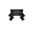 Plafon RING 4 czarny GU10 szer.25cm