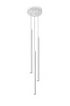 Lampa wisząca PASTELO 3P biała G9 wys.90cm