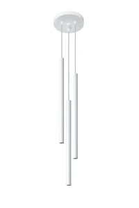 Lampa wisząca Sollux PASTELO 3P biała G9 wys.90cm