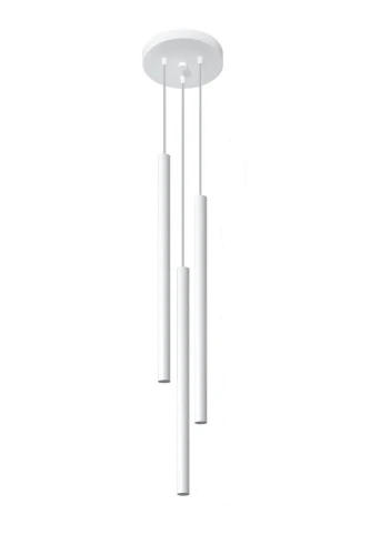 Lampa wisząca PASTELO 3P biała G9 wys.90cm