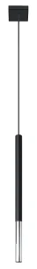 Lampa wisząca Sollux MOZAICA 1 czarna/chrom 1xG9 wys.100cm