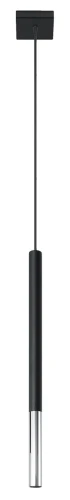 Lampa wisząca MOZAICA 1 czarna/chrom 1xG9 wys.100cm