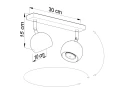 Spot OCULARE 2 czarny GU10
