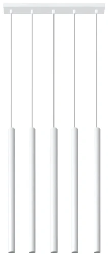 Lampa wisząca PASTELO 5 biała G9 wys.90cm