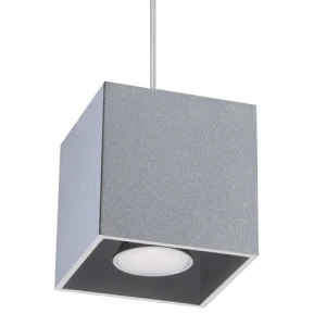 Lampa wisząca Sollux QUAD 1 szara 1xGU10 wys.110cm