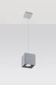 Lampa wisząca QUAD 1 szara 1xGU10 wys.110cm