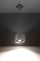 Lampa wisząca QUAD 1 szara 1xGU10 wys.110cm