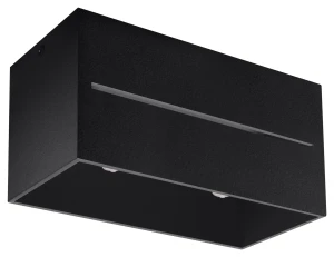 Plafon Sollux LOBO MAXI Czarny