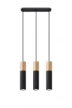 Lampa wisząca PABLO 3 czarna GU10 wys.90cm