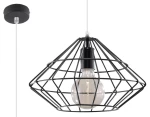 Lampa wisząca Sollux UMBERTO czarna 1xE27 wys.120cm