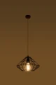 Lampa wisząca UMBERTO czarna 1xE27 wys.120cm