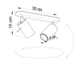 Spot RING 2 szary GU10