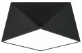 Plafon HEXA czarny E27 szer.30cm