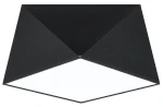 Plafon Sollux HEXA czarny E27 szer.30cm