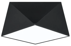 Plafon Sollux HEXA czarny E27 szer.30cm