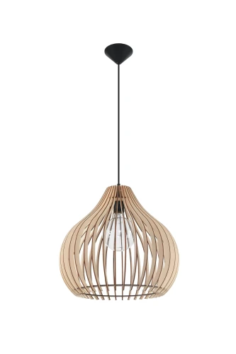 Lampa wisząca APRILLA drewniana E27 wys.110cm