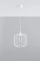 Lampa wisząca CELTA biała 1xE27 wys.95cm