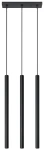 Lampa wisząca Sollux PASTELO 3 czarna G9 wys.90cm