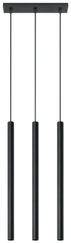 Lampa wisząca PASTELO 3 czarna G9 wys.90cm