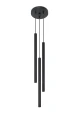 Lampa wisząca PASTELO 3P czarna G9 wys.90cm
