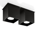 Plafon Sollux QUAD 2 Czarny