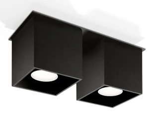 Plafon Sollux QUAD 2 Czarny