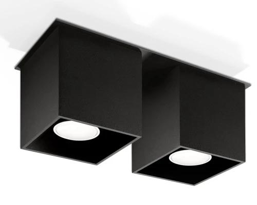 Plafon QUAD 2 Czarny