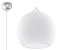 Lampa wisząca BALL biała E27 wys.120cm