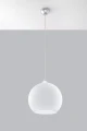 Lampa wisząca BALL biała E27 wys.120cm