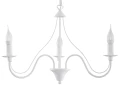 Lampa wisząca MINERWA 3 biała E14 wys.80cm