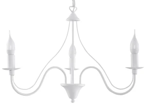 Lampa wisząca Sollux MINERWA 3 biała E14 wys.80cm