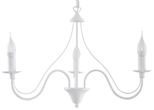 Lampa wisząca MINERWA 3 biała E14 wys.80cm