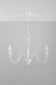 Lampa wisząca MINERWA 3 biała E14 wys.80cm