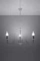 Lampa wisząca MINERWA 3 biała E14 wys.80cm